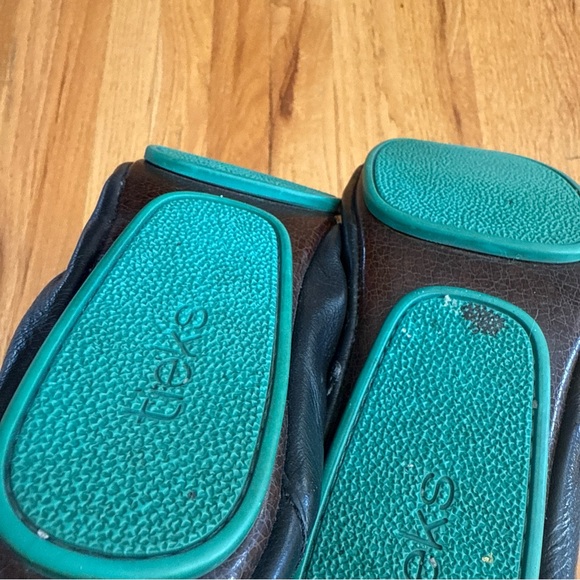 Tieks by Gavrieli Black Leather Ballet Flat Shoes Size 6 - Picture 6 of 7